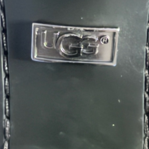 UGG Over The Knee Boots In Black Leather And Suede - Picture 13 of 16